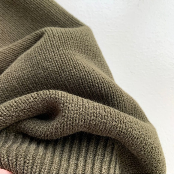 ‼️SOLD‼️ Vintage 100% cotton oversized slouchy 1/4 button v neck knit sweater - Picture 4 of 5